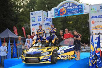 José Antonio Suárez-Alberto Iglesias (Skoda Fabia R5), ganadores del 56 Rally Princesa de Asturias