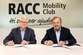 Rubèn Peris (president de la Volta Ciclista a Catalunya) i Josep Mateu (president del RACC)