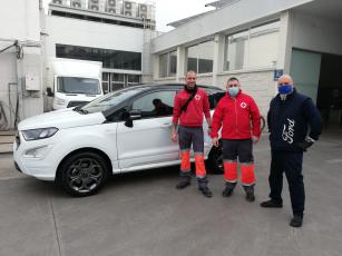 Ford EcoSport cedido por Romacar a la Cruz Roja catalana