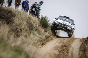 Nil Solans-Marc Martí (Škoda Fabia R5). Rally de Tierra de Madrid 2020, ganadores (Foto: Borja Machado)