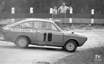 Jordi Catón (Seat 850 Coupé). Pujada a la Mina 1968 (Foto: Jordi Viñals)