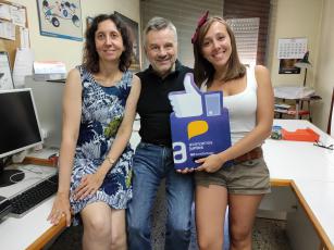 Parte del equipo de JAS: Miriam Carneros, Josep Autet, Laura Hernández