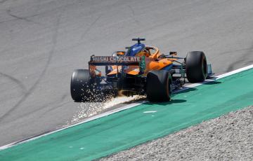 Carlos Sainz (McLaren MCL35-Renault). G.P. de España de F-1 2020 (Foto: Miquel Rovira)
