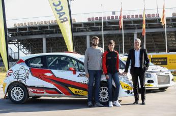 Gil Membrado entre Dani Balasch y Jordi Barrabés, Director del Área Deportiva del RACC (Foto: José Irún)