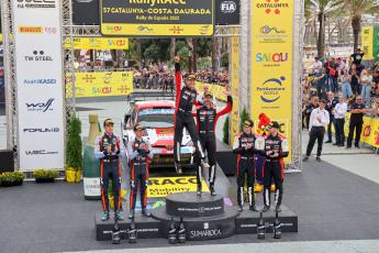 Podio final 57 RallyRACC Catalunya-COSTA DAURADA, Rally de España 2022