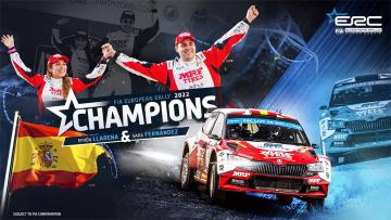 Efrén Llarena – Sara Fernández, Campeones de Europa de Rallyes de 2022