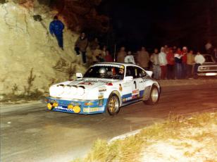 Isidro Oliveras-Josep Autet (Porsche 911 SC). Rally d’Hivern 1982 / Foto: Joan Aymamí