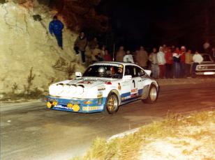 Isidro Oliveras-Josep Autet (Porsche 911 SC). Rally d’Hivern 1982 / Foto: Joan Aymamí