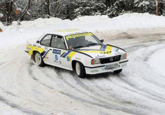 Francesc Gutierrez-Anna Vives (Opel Ascona 400). Andorra Winter Rally 2019 (Foto: Pere Nubiola)