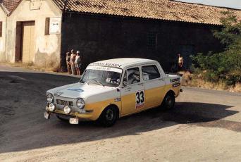 Vicens Poch–Justí Carbonell (Talbot 1000 Rallye). Rally 2000 Viratges 1985 (Arxiu Poch)