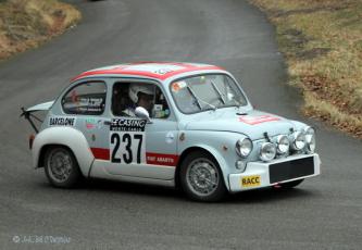 Ramon Fluvià – Joan Àngel Alpiste (Fiat Abarth 1000 Berlina Corse). Rallye Monte-Carlo Historique 2026 (Foto: archivo Joan Al)