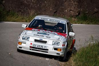 Jordi Ventura-Josep Autet (Ford Sierra RS Cosworth). Ral·li Esprint Sant Julià 2021 (Foto: Josep Maria Montaner)