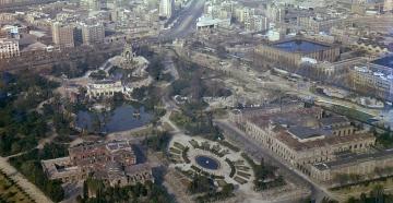 Vista aérea del Parc de la Ciutadella