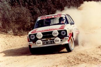 Antonio Zanini-Miguel Oliveira (Ford Escort RS). Rallye Urbibel Algarve 1980